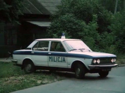 Fiat 132p w barwach milicji czyli auto pościgowe
