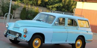 FSO Warszawa 223/224 Kombi na zdjęciu w niebieskim