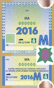 Opłaty drogowe - Czechy DK-M-2016