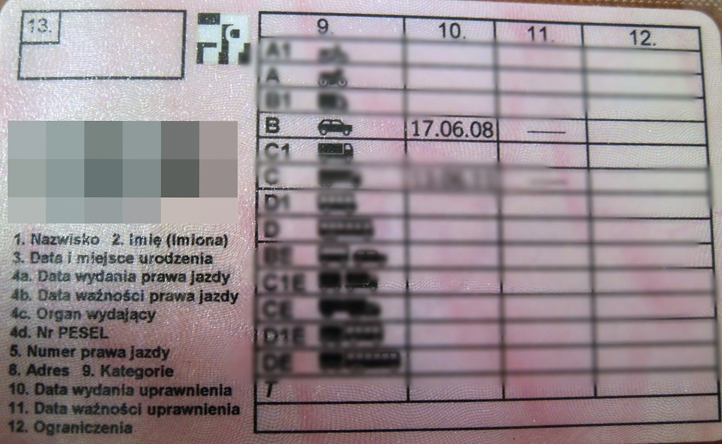 Jazda bez dokumentów, bez mandatu