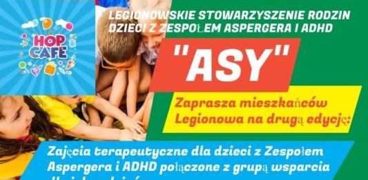 Na zdjęciu plakat Stowarzyszenia ASY z ofertą nowego projektu. Stowarzyszenie ASY z nowym projektem.