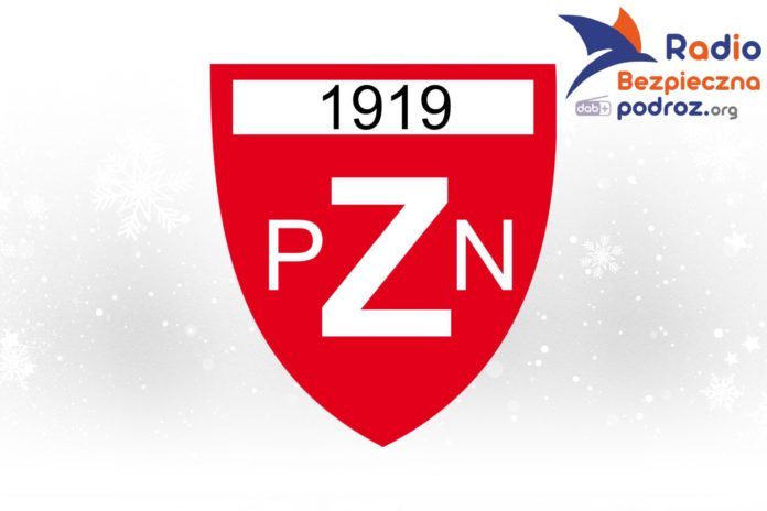 Na zdjęciu logo polskiego związku narciarskiego Nowy trener polskich skoczków narciarskich
