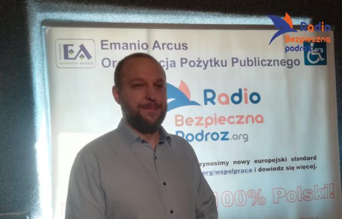 Na zdjęciu Marcin Wiśniewski ze Stowarzyszenia Inicjatyw Obywatelskich 