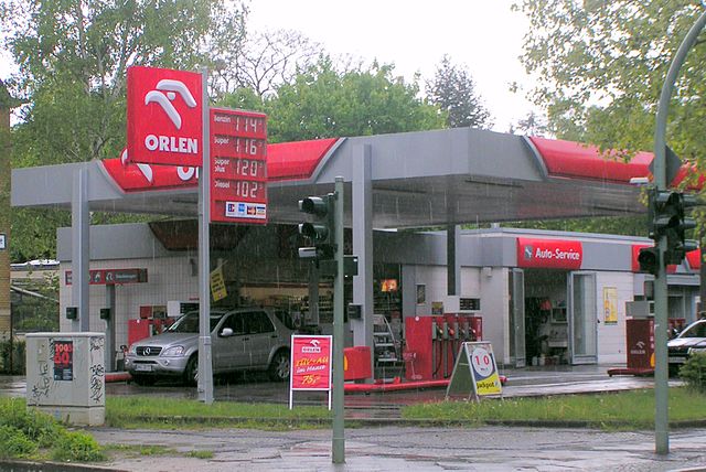 Ogólnopolski protest kierowców - Stacja benzynowa Orlen