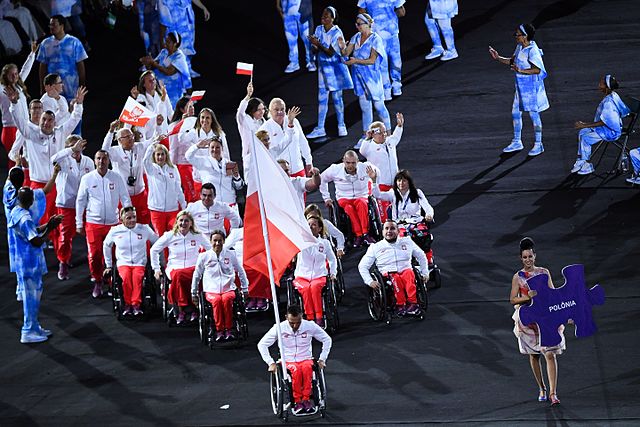 Ceremonia otwarcia Igrzysk Paraolimpijskich w Rio de Janeiro 2016. Parada Narodów. Reprezentacja Polski
