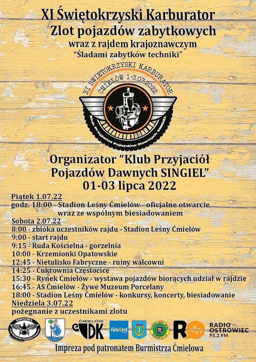 XI Świętokrzyski Karburator - Ćmielów 1 – 3 lipca 2022