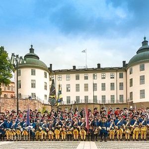Historical re-creation 300 years after the battle of Stäket 1719.