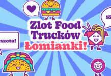 Plakat - Zlot Food Trucków Łomianki 19-21.08.2022