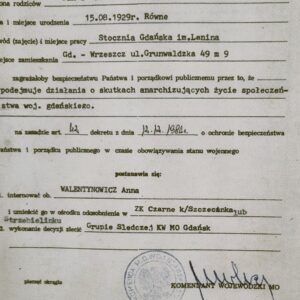 40 rocznica zamknięcia obozu kobiet internowanych w Gołdapi 0001