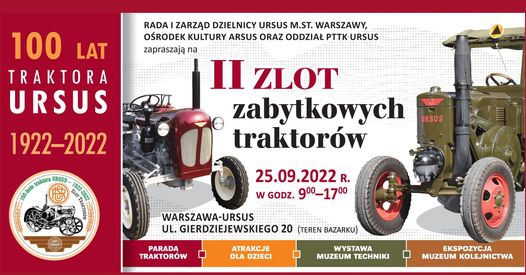 II Zlot Zabytkowych Traktorów w Ursusie 24-25.09.2022a