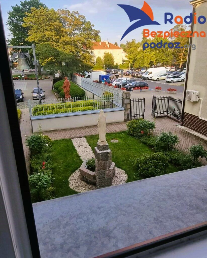 widok z okna pokoju ks Jerzego w Warszawie