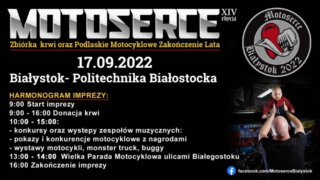 MotoSerce Białystok i Podlaskie Motocyklowe Zakończenie lata - program