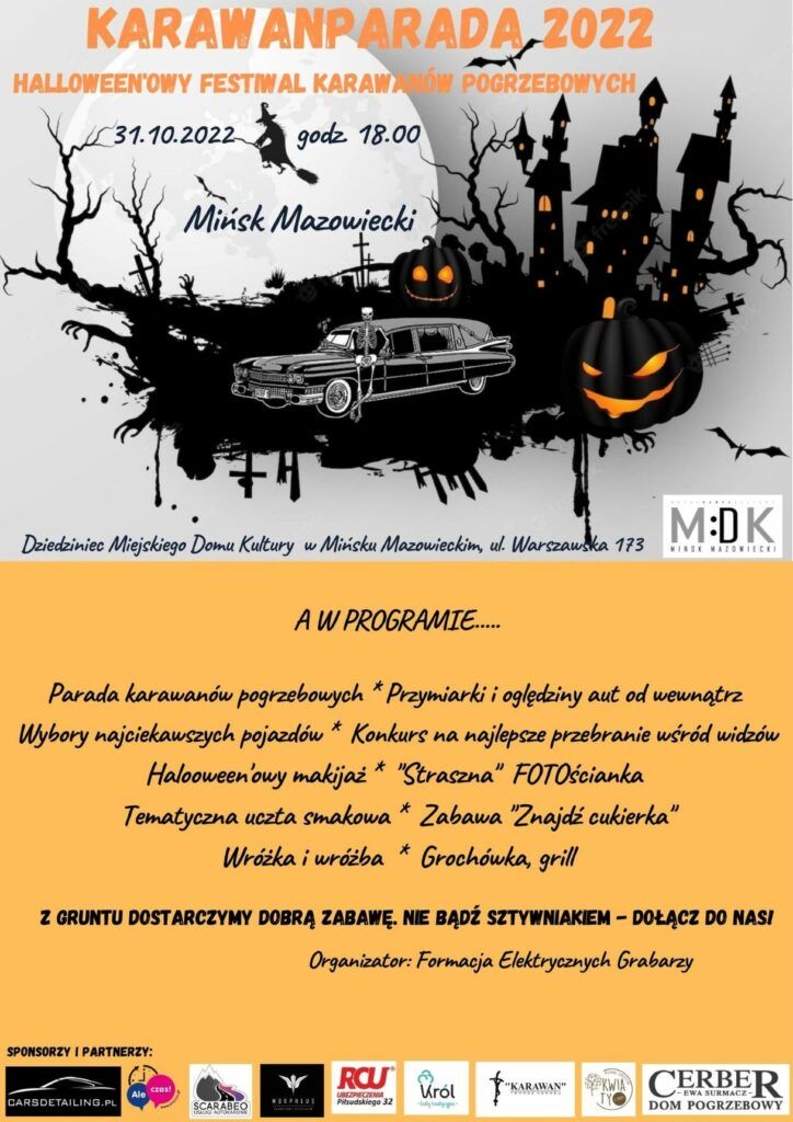 Halloween Festiwal Karawanów Pogrzebowych plakat