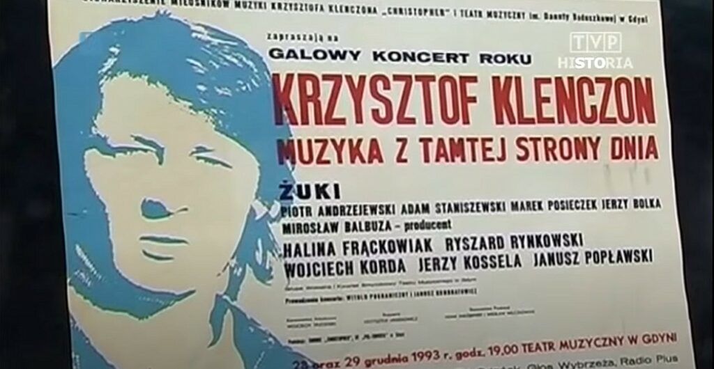 Krzysztof Klenczon buntownik polskiego big beatu plakat 1993