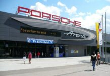 Na zdjęciu arena Porsche.Porsche Tennis Grand Prix 2023.