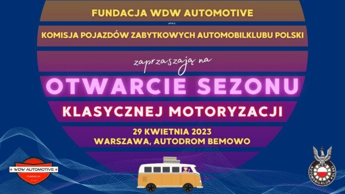 plakat Klasyki na Bemowo 29.04.2023 Warszawa Otwieramy sezon klasycznej motoryzacji