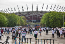Legia Warszawa - Raków Częstochowa, przemarsz, kibice, finał, Puchar Polski