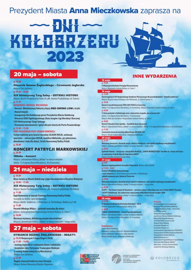 Dni Kołobrzegu - XIX Targ Solny plakat obchodów