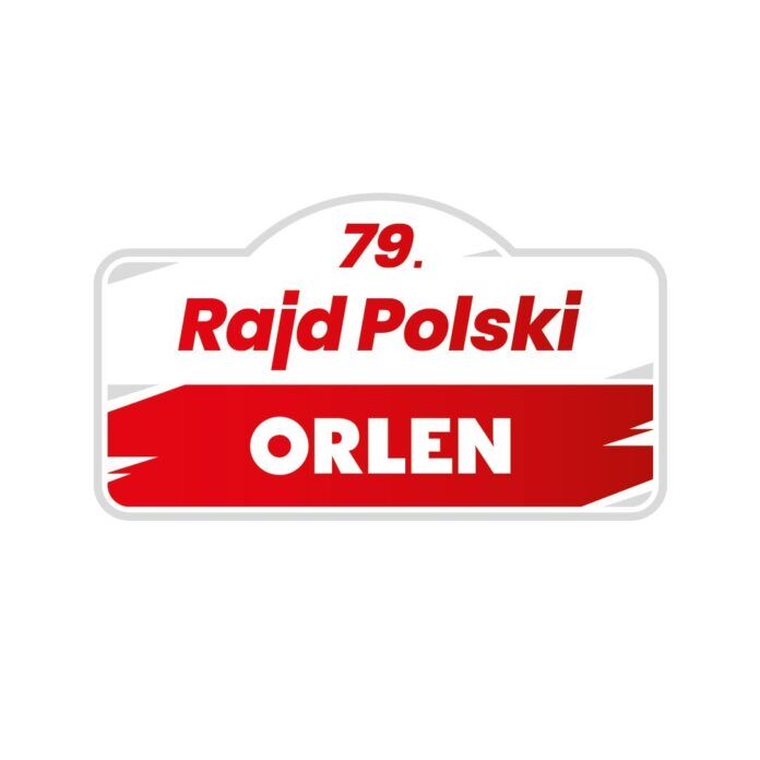 Logo rajdu. Mikołajki ORLEN 79 Rajd Polski.