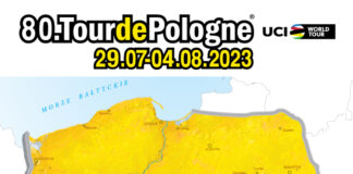Mapa całego wyścigu. Tour de Pologne 2023.