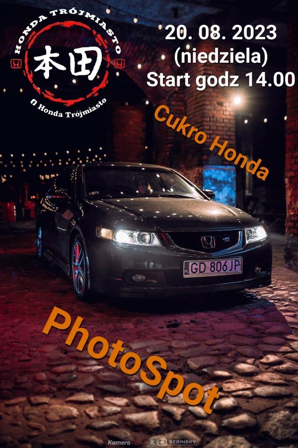 Cukro Honda PhotoSpot 20.08.2023 Pruszcz Gdański plakat mini