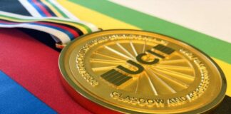 Złoty medal. Glasgow Mistrzostwa Świata w Kolarstwie.