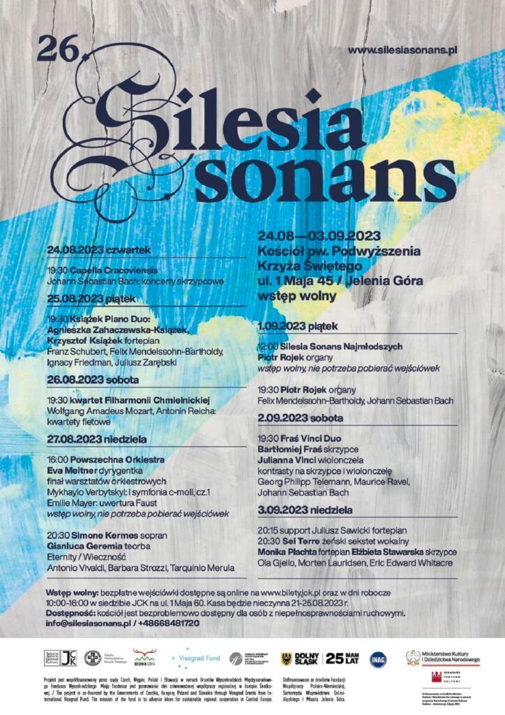 26 Festiwal Silesia Sonans - program festiwalu