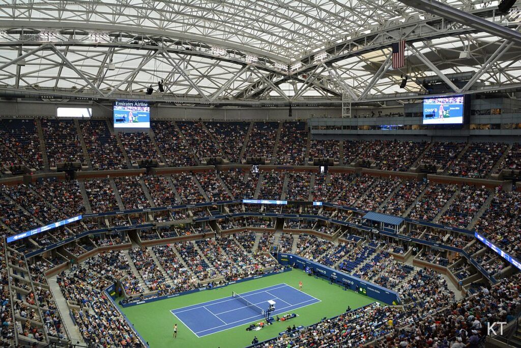 Na zdjęciu z kortem Arthur Ashe Stadium US Open 2023.
