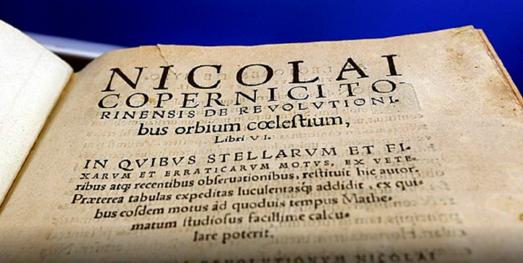 Misterium Słońca Kopernik syn renesansu - strona tytułowa dzieła życia Mikołaja Kopernika