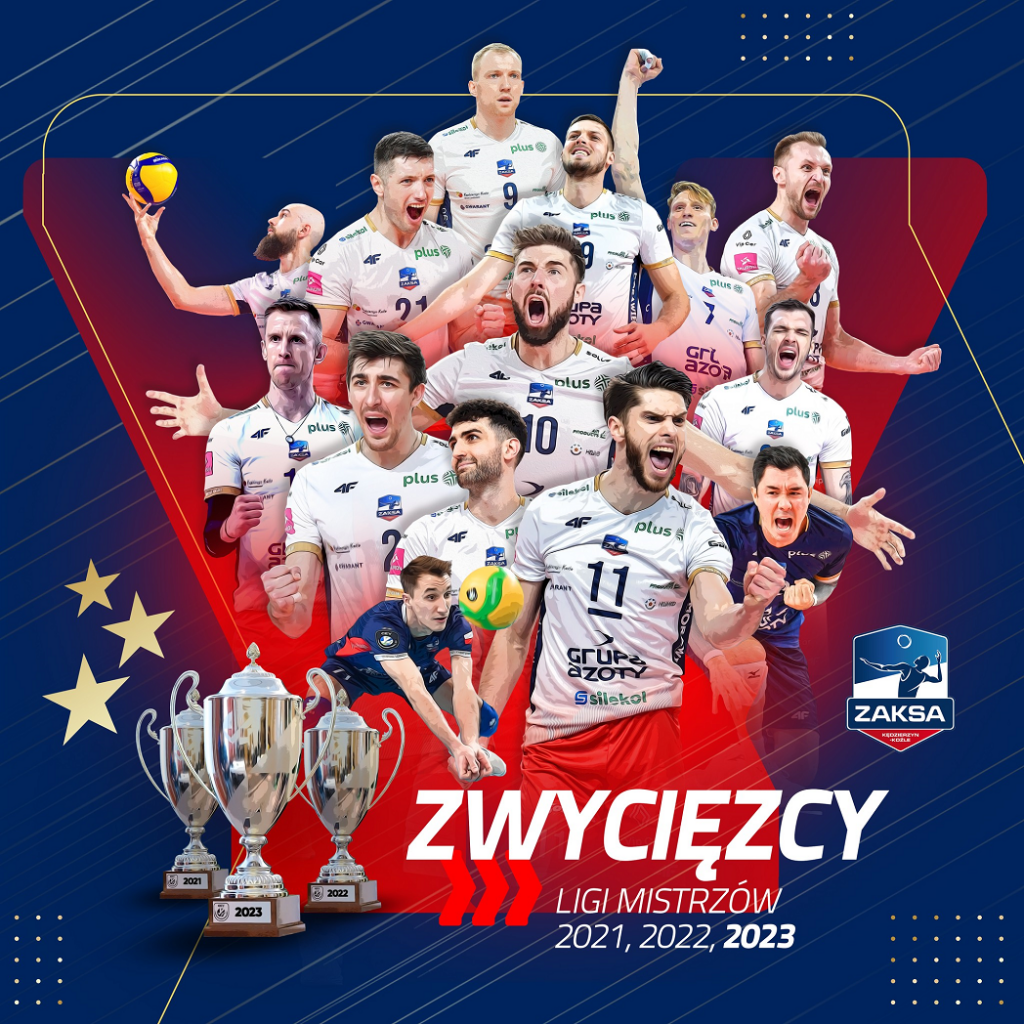 Na zdjęciu drużyna (ZAKSA Kędzierzyn-Koźle) Niesamowity sezon dla polskiej siatkówki.