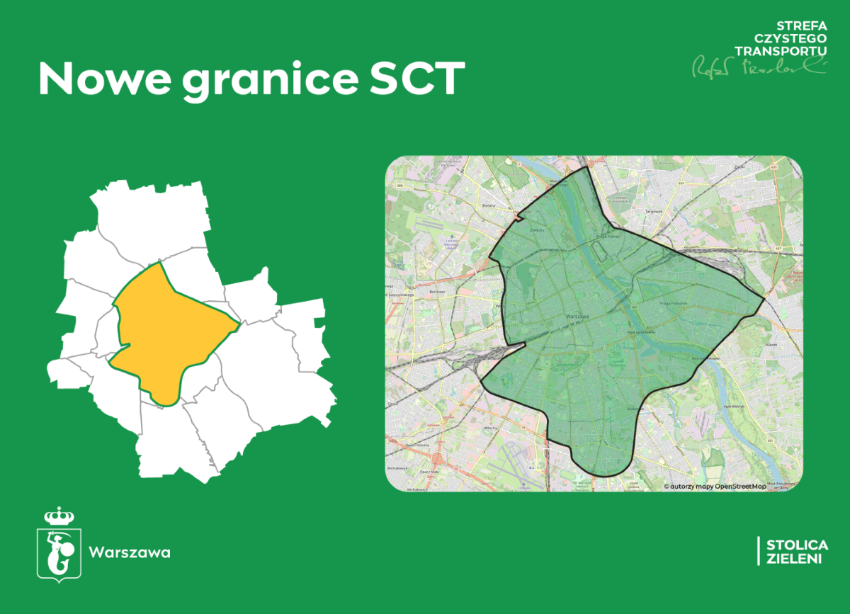 Nowe granice - Strefa Czystego Transportu (SCT) w Warszawie