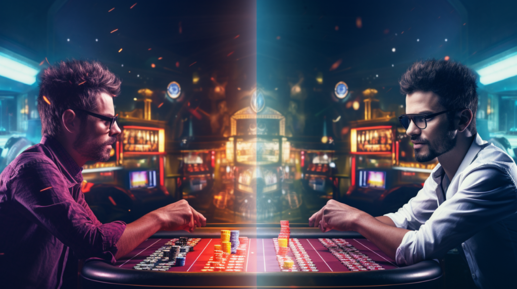 dwaj gracze naprzeciw siebie gry stołowe vs automaty online