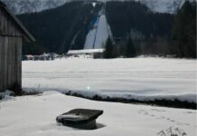 Na zdjęciu skocznia mamucia. Mistrzostwa świata w lotach narciarskich.