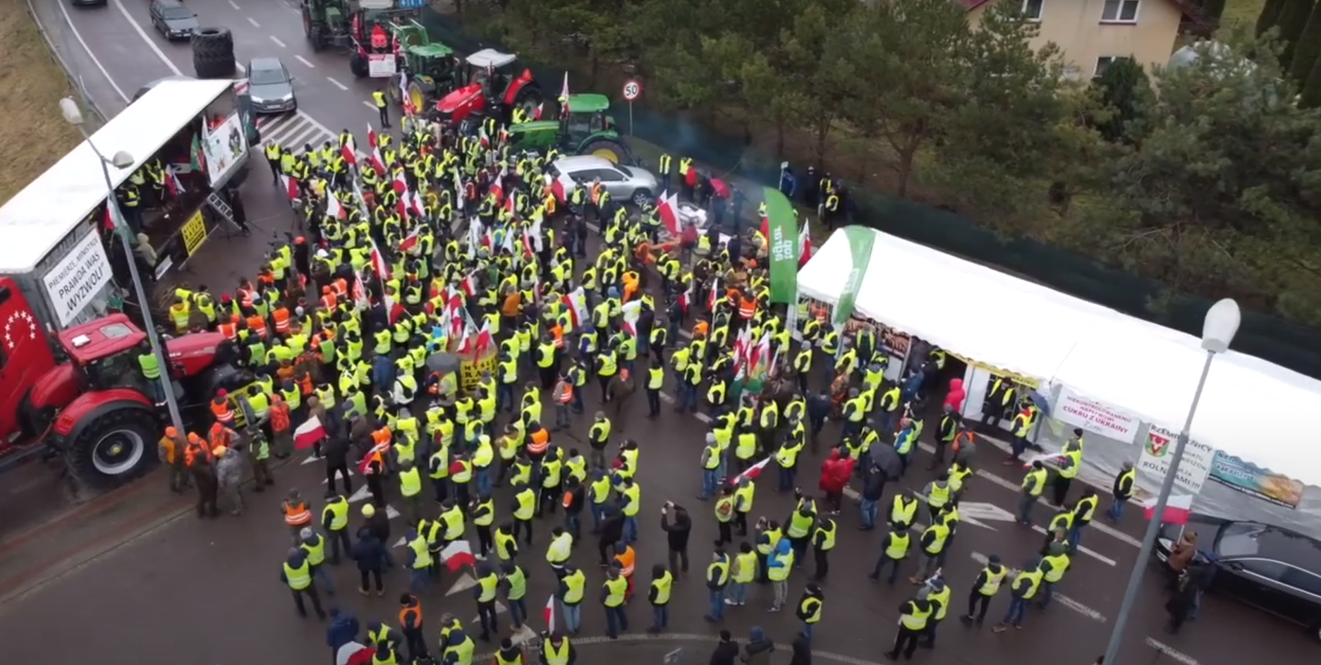 Kulminacja protestów rolników w Warszawie. Trudny wtorek dla mieszkańców stolicy