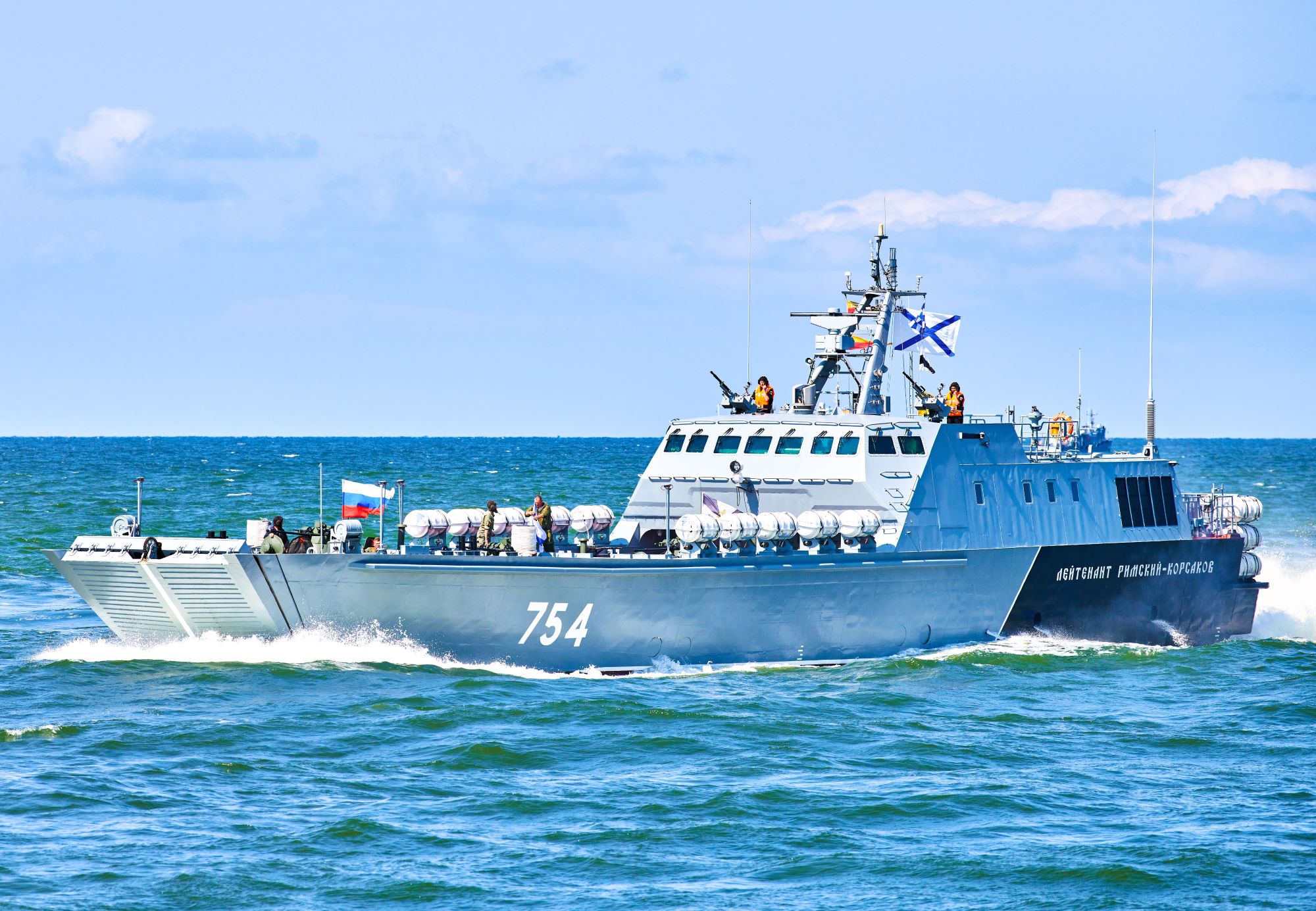 Zatonięcie rosyjskiego okrętu desantowego “Cezar Kunikow”