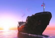 Zakłócenia nawigacji nad Bałtykiem - statek frachtowiec