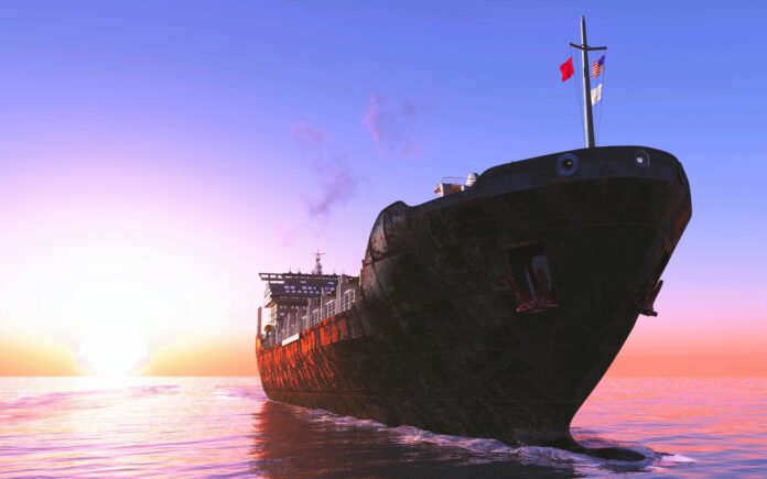 Zakłócenia nawigacji nad Bałtykiem - statek frachtowiec