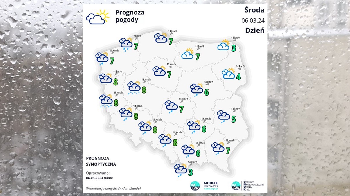 Pogoda w Środę 6 marca 2024