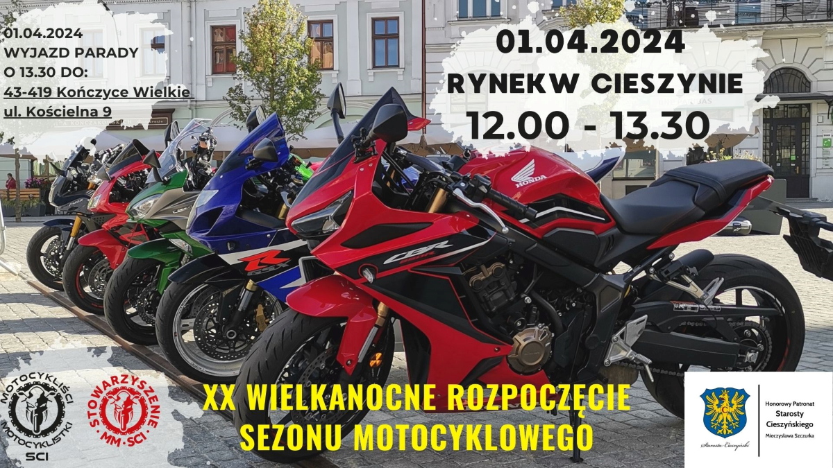 XX Wielkanocne Rozpoczęcie Sezonu Motocyklowego 1.04.2024 Cieszyn