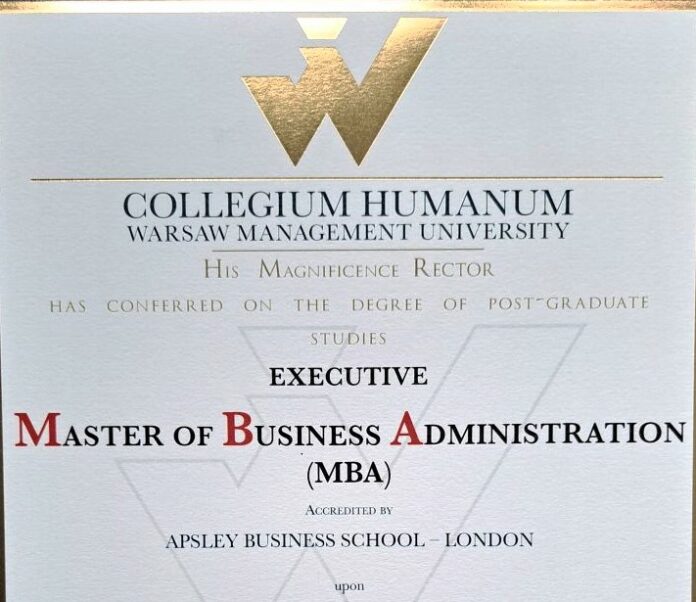 dyplom MBA z Collegium Humanum nie jest już przepustką do Spółek Skarbu Państwa