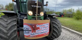 Protest rolników w Lubuskiem w dniach 10-12 kwietnia