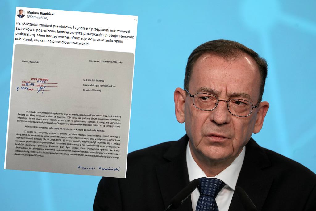 Kamiński nie stawi się na posiedzeniu komisji śledczej.