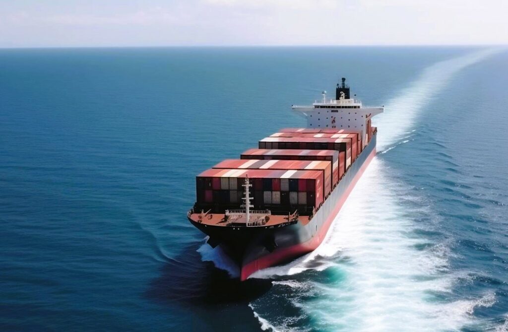 Zalety przepraw promowych - statek kontenerowy