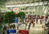 strajk na Heathrow - zatłoczony terminal nowoczesnego lotniska