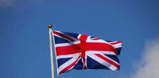 egzamin ósmoklasisty 2024 z angielskiego - flaga UK