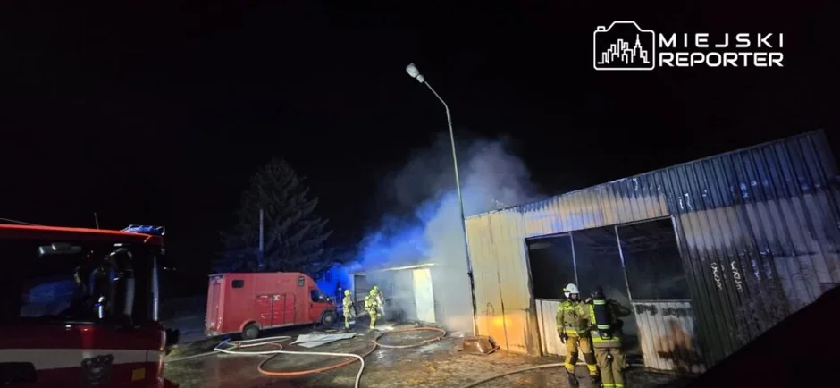 Pożar stajni w Kępie Oborskiej