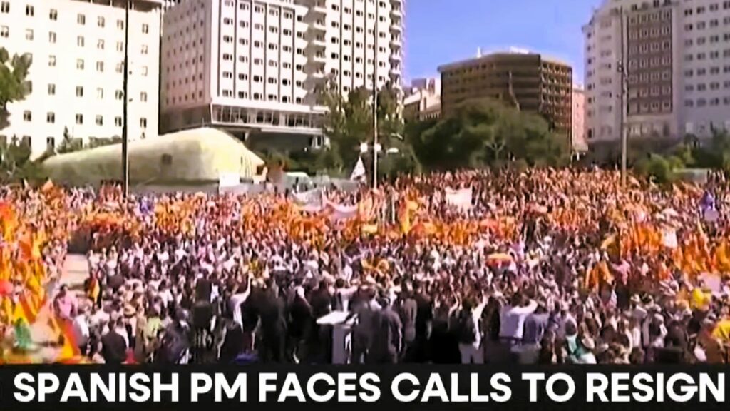 Hiszpania Kontra NATO - skandal korupcyjny i chęć odwołania Pedro Sancheza, ludzie na ulicach
