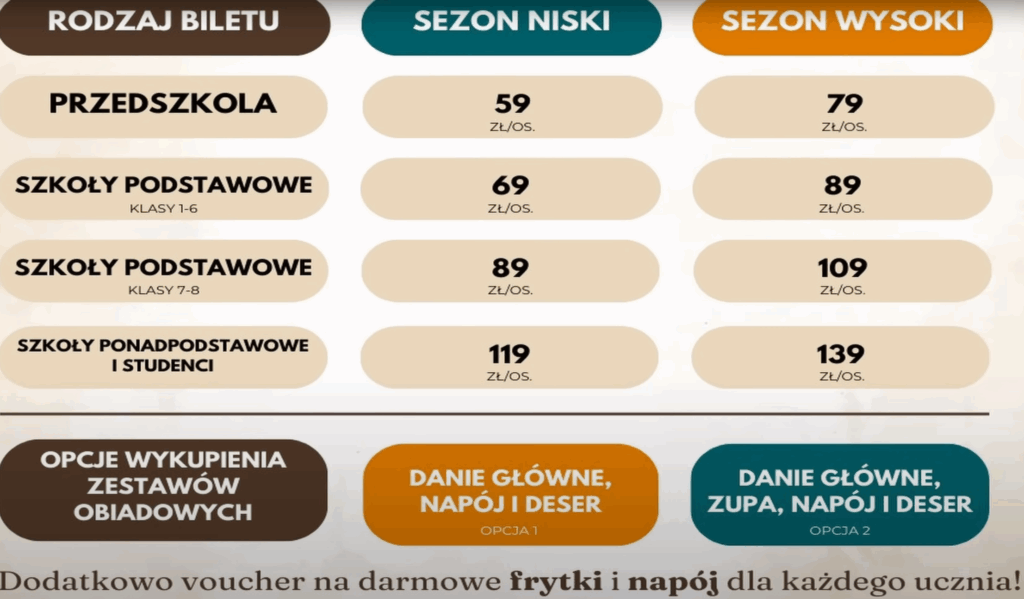 Hossoland ceny biletów