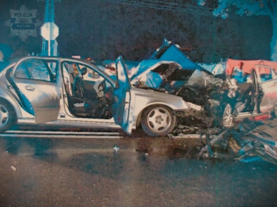 Tragiczny wypadek na DK 61 pod Pułtuskiem