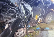 Tragedia w Bugaju pod Poznaniem 22-latek zginął w Zmiażdżonym Audi